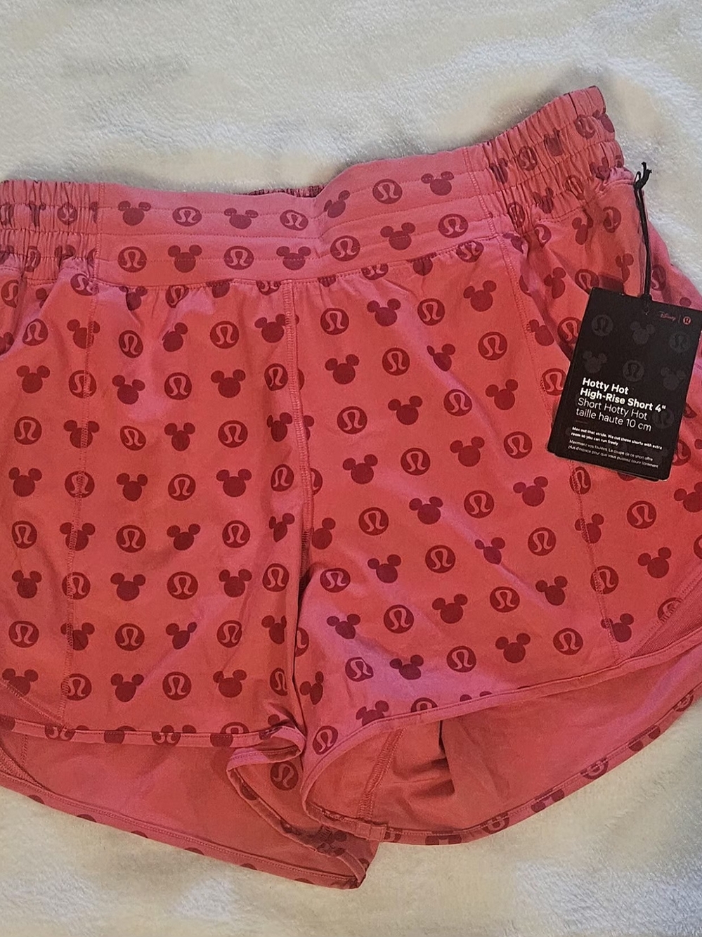 Lululemon Disney Hotty Hot High Rise Shorts